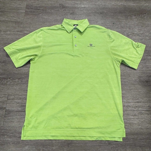 FootJoy Polo Shirt Large Green Outdoor‎ Performance Golf Adult Golfer Preppy - Picture 1 of 10